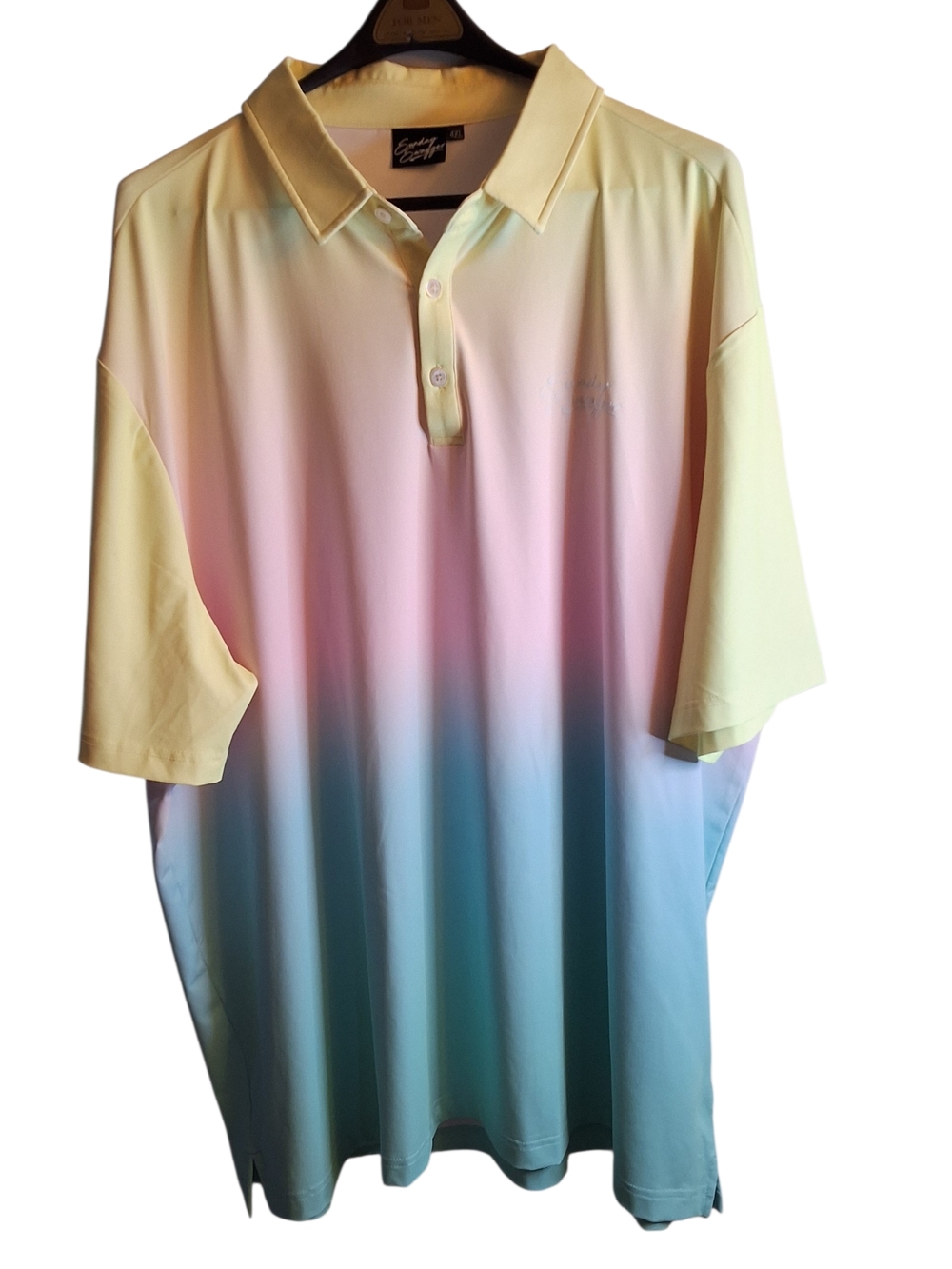 Men's Sunday Swagger 4XL Ombre Golf Shirt